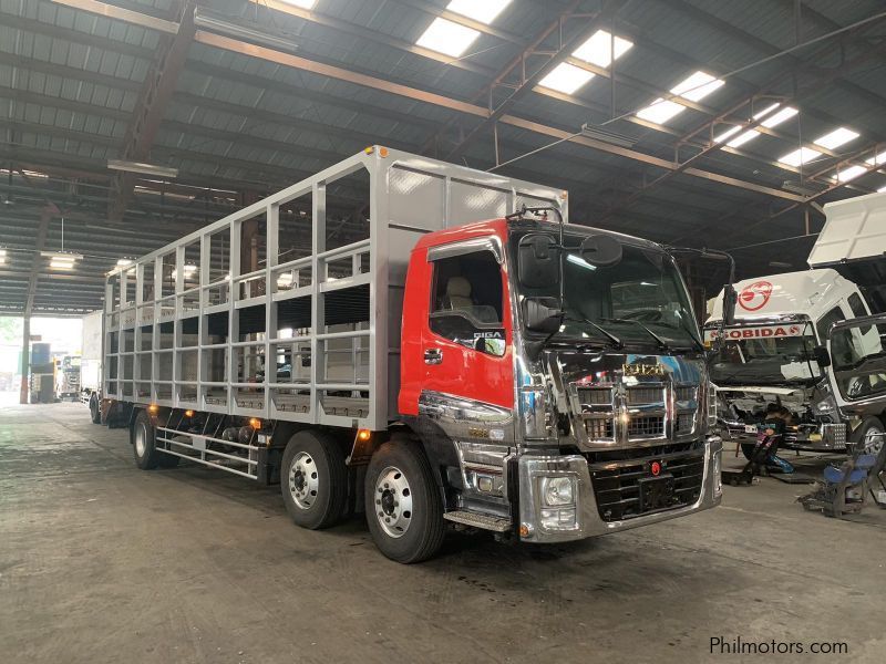 Isuzu double decker with tail power lifter 8-wheel,  6uz1 6-cylinder diesel engine in Philippines