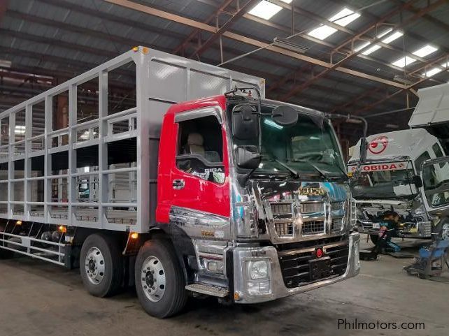 Isuzu double decker with tail power lifter 8-wheel,  6uz1 6-cylinder diesel engine in Philippines