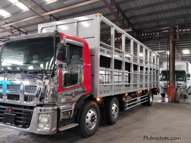 Isuzu double decker with tail power lifter 8-wheel,  6uz1 6-cylinder diesel engine in Philippines