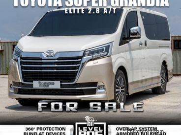 Pre-owned Toyota Super Grandia Elite White Bulletproof for sale in 
