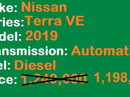 Nissan Terra Ve Lucena City in Philippines