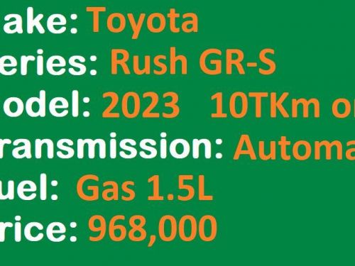 Toyota Rush GR-S Automatic Lucena City in Philippines