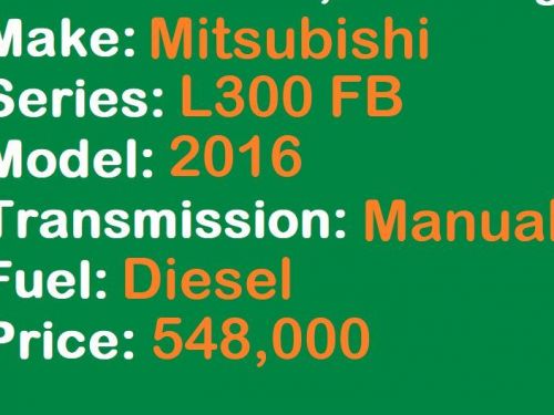 Mitsubishi Mitsubishi L300 FB Van Lucena City in Philippines