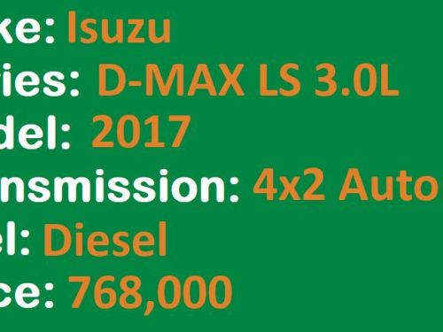Isuzu D-Max LS 4x2 AT Lucena City in Philippines
