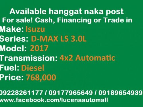Isuzu D-Max LS 4x2 AT Lucena City in Philippines