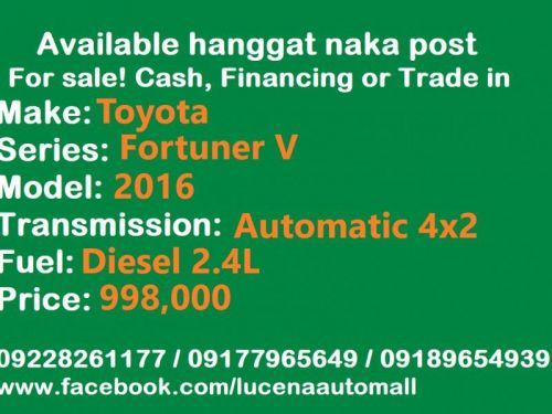 Toyota Fortuner V AT Lucena City in Philippines