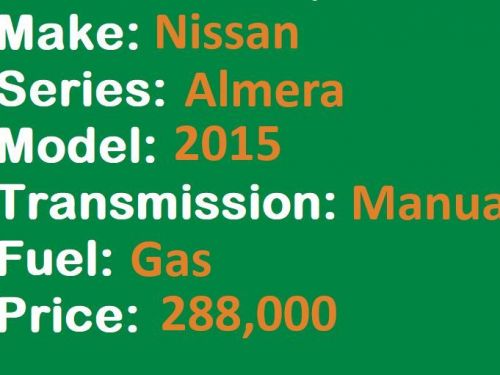 Nissan Almera MT Lucena City in Philippines