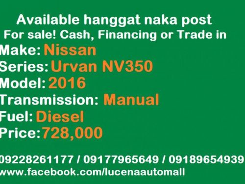 Nissan Urvan NV350 Lucena City in Philippines
