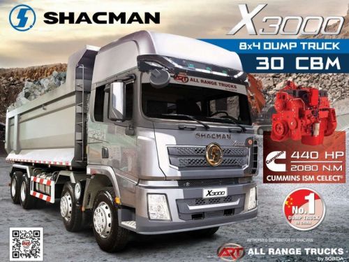 Shacman X3000 8x4 Dump truck Tipper Mining SX33164W366C in Philippines