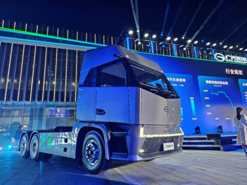 Pre-owned Asia GAC T9 6x4 10wheel electric tractor head truck for sale in 